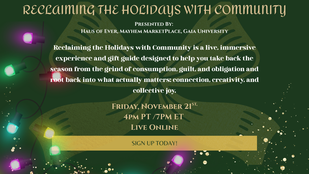 Reclaiming the Holidays with Community